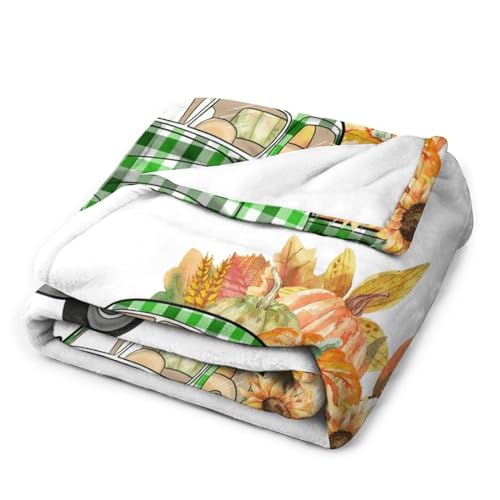 Couverture de lit Happy Fall 178x203 cm pour cocooner en automne - 4