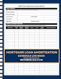Mortgage Loan Amortization Schedule Log Book: Home Loan Payment Tracker for Principal, Interest & Balance | Monitor Your Payoff Progress | Borrower & Property Records | 100 Loan Logs | 8.5 x 11