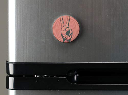 Buttonsmith Peace Magnet Set - Set Of 4 1.25" Magnets - Made In The Usa #TOP6