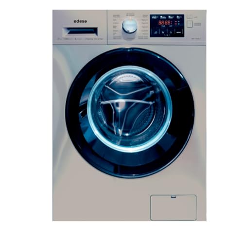 Edesa Lavadora de Libre Instalación 7 KG Modelo EWF-7400 X con Carga Frontal y 16 Programas de Lavado. Tecnología LED. Acabado en Real Inox