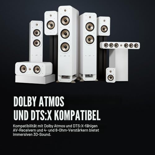 Bild 5 - Polk Audio Signature Elite ES60 hochauflösender HiFi Standlautsprecher fürs Heimkino, Hi-Res Zertifiziert, kompatibel mit Dolby Atmos und DTS:X (Stück), Schwarz, SIGS60ELBK