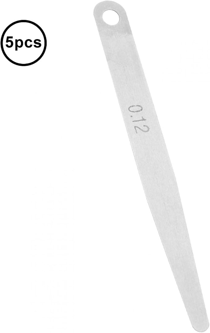 Calibrador Feeler Gauge 5 piezas acero inoxidable métrico miniatura 8