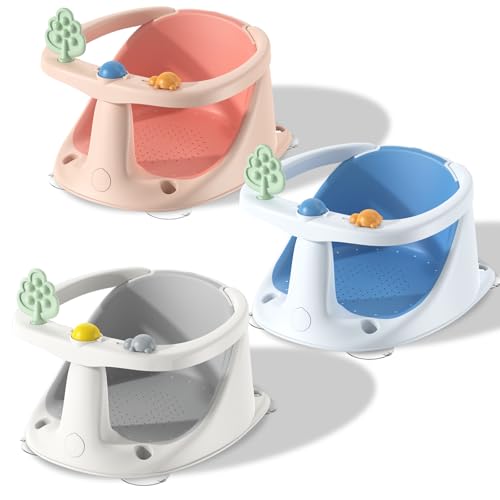 Baby Bath Seat for Babies 6 Months & Up, Non-Slip Bath Seats for Babies Sitting up,Bath tub Seat with Suction Cups,Safe & Comfortable Bath Chair Baby