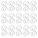 NUSITOU Kit de 500 Conectores Transparentes Tipo S para Pulseras de Goma Elástica, Clips para Bandas Elásticas de Telar, Accesorios para Hacer Pulseras DIY en Manualidades de Bisutería
