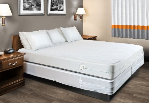 HOSPITOLOGY PRODUCTS Mattress Encasement - Zippered Bed Bug Dust Mite Proof Hypoallergenic - Sleep Defense System - California King - Waterproof - Stretchable - Standard 12" Depth - 72" W x 84" L
