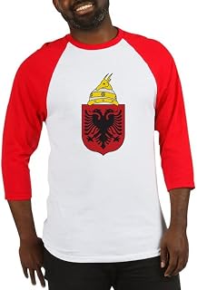 CafePress Albania Coat of Arms Baseball Baseball Shirt