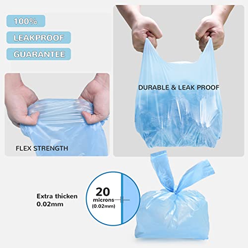 Bilibara Cat Litter Bags With Handles, Scented Poop Bags For Cats, Ultra Thick Kitty Litter Bags, Leak-Proof Cat Waste Bags, Disposable Cat Litter Disposal, Large To Fit Any Scoop, 120 Count #TOP2