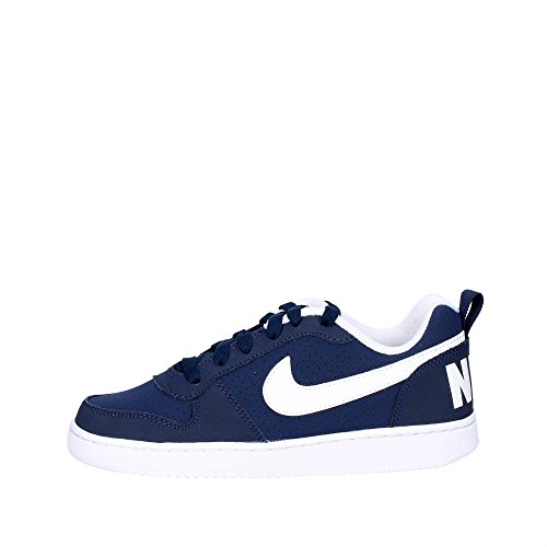 Nike Court Borough Low GS Trainers 839985 Sneakers Shoes (UK 5 US 5.5Y EU 38, Midnight Navy White 400)