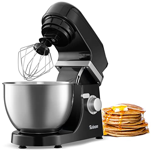 Compact Electric Stand Mixer with Tilt Head - Dough Mixer Electric with Bowl and Stand Mixer Splash Guard - Household…