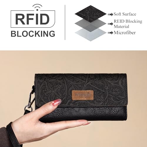 Wrangler Cow Print Tote Bags and Western Tooling Wallets for Women3