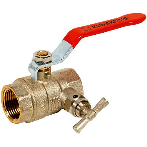 Vanne à purge laiton nickelé - F 1/2 - Sféraco