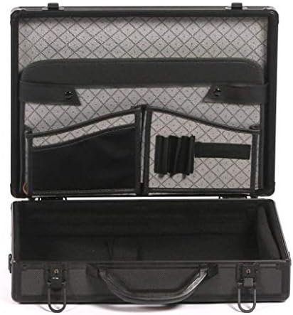 Executive Aluminium Business Laptop Flight Case Briefcase Storage Box Bag Black