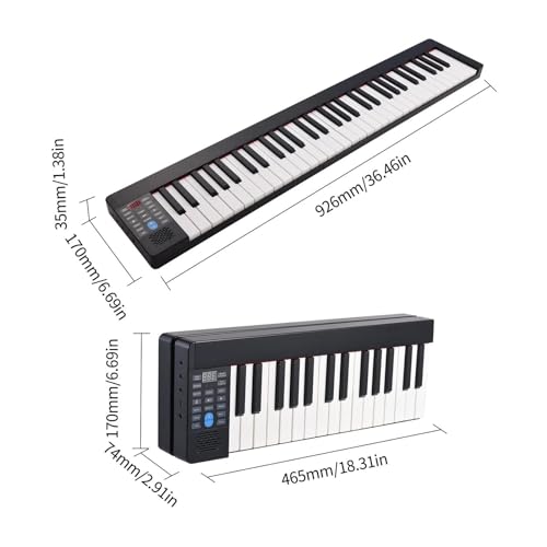 Électronique clavier Piano Clavier D’orgue Électronique Numérique Pliable À 61 Touches Avec Écran LCD - Les Beatles, Paul McCartney, John Lennon, RIngo Starr, George Harrison Électronique clavier Piano Clavier D'orgue Électronique Numérique Pliable À 61 Touches Avec Écran LCD – Image 6