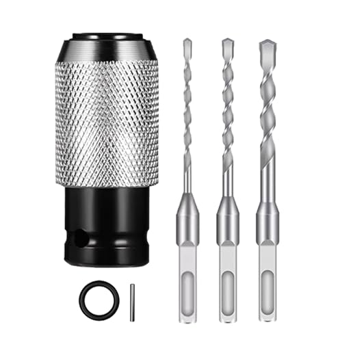 Frfik Martillo Burner Eléctrico | Adaptador De Liberación Rápida Y - Broca Para Taladro De Percusión | Para Uso Familiar Hombres Mujeres Hogar Interior Exterior Reparación Instalación Garaje