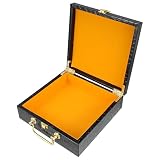 NUOBESTY Multifunktionale Zigarrenkiste mit Klappbarem Deckel und Glatter Oberfläche Moderne Geschenkbox für Zigarren und Verpackungsartikel in Schwarz