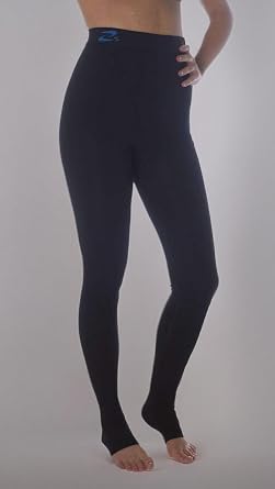 CzSalus Flat knit Lipedema, Lymphedema support slimming compression leggins (Kl1 18-21 mmHg)