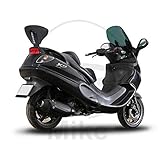 Maleteros y portaequipajes Shad V0X20RV Kit Respaldo para Piaggio X9 500, Negro
