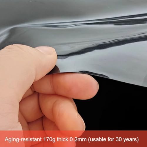 2mm Thick Black PE Pond Liner 4x7ft - Durable, Flexible, UV Resistant - Perfect for Koi Ponds, Water Features, Fountains, Streams & Garden Waterfalls - Ultimate Outdoor Water Garden Solution