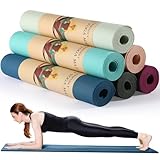 Timgle 6 Pack Yoga Mats Bulk 68 x 24 Inches Non Slip Exercise Yoga Mat 4 mm Thick Anti Slip Tear Resistant Sports Gym for Fitness Stretching Home Workout and Studio(Classic Color,68" X 24" X 4mm)