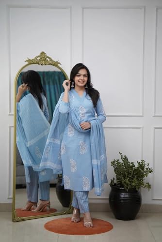 Image of FABNEX kurta set for women | Women Kurti Pant Set (K-160-162)