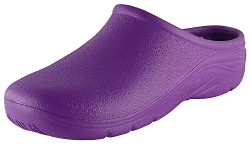 Briers Mens & Womens Garden Clogs Size 4-11, Purple 4