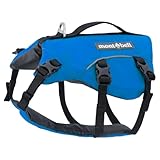 モンベル・国内正規品 ドッグ フローテーションベスト Small 犬用 救命胴衣,ライフジャケット用 1127498 携帯・収納用ポーチセット (ターコイズ(TQ), 〈XS〉背丈：28～38cm、胸囲：38～50cm、参考体重：～8kg、浮力：0.8kg)