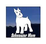 Schnauzer Mom Dog Vinyl Window Decal Sticker
