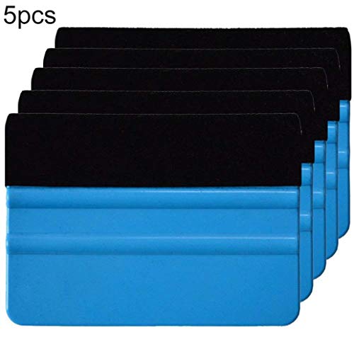 illuMMW Limpieza y Mantenimiento de automóviles, raspadores, película de Aluminio Especial para Herramientas de Cuidado del automóvil del Coche 5pcs - Azul