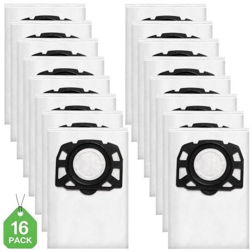 Miniatura 2 de Foho 16 Unidades Kfi 357 Bolsas Para Aspiradora Kärcher Wd2 Wd3 Kwd1 Kwd2 Kwd3 Wd3.200 - Wd3.800 M Se4001 Se4002 Sustituye A 2.863-314.0