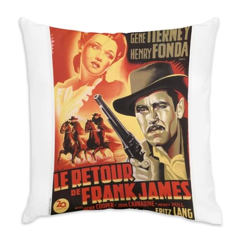 Coussin de garnissage inclus Frank James poster cinéma rétro 40cm - 2