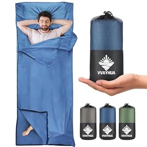 VVAYHUA Mikrofaser Hüttenschlafsack Blau