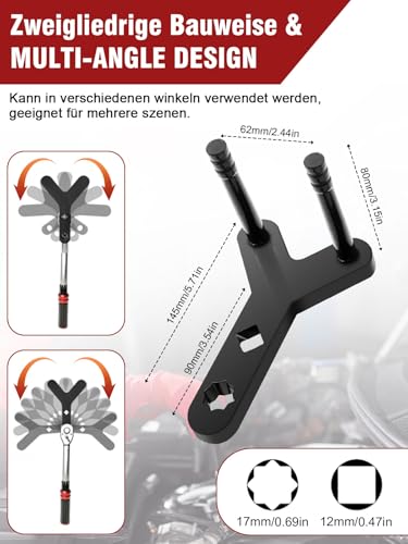 Wvoillty Querlenker Werkzeug Universal Schwerlast, Unteren Querlenker Hebelwerkzeug, Traggelenk Abzieher & Kugelgelenk Montagewerkzeug für Automotive Reparatur, Lower Control Arm Prying Tool