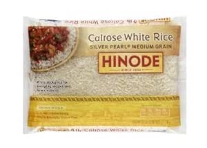 Amazon.com : Hinode Calrose White Rice Silver Pearl Medium Grain 2 Lb ...