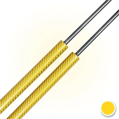 Puntales Gas Puntales Maletero 1200N Portabicicletas 685Mm Soporte Elevación Portón Trasero Resortes Gas Choque para VW Transporter T4 1990 1991 1992 1993-2003 Amortiguador Gas(Yellow Carbon Fiber)