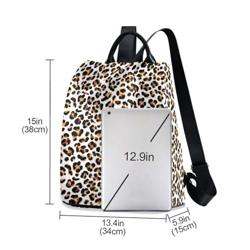 Sac à dos imprimé léopard résoud vos problèmes de rangement avec style - 6