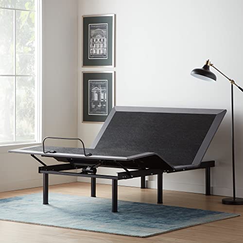 Lucid L150 Adjustable Base – Bed Frame With Head And Foot Incline – Wireless Remote Control – Premium Quiet Motor, Full Size #TOP2