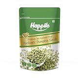 Happilo Premium Raw Pumpkin Seeds 200g, Rich in Protein, Dietary Fibre, Magnesium & Phosphorus, Raw & Unroasted Pumpkin Seeds, Source of Iron & Zinc, Energy Boost