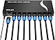 MT-VIKI 1x8 HDMI Splitter 1 in 8 Out Gleichzeitig HDMI Splitter 8 Monitore Mirror Unterstützt 4K HD Monitore HDCP1.4 mit DC-Stromversorgung 30m Langstreckenübertragung