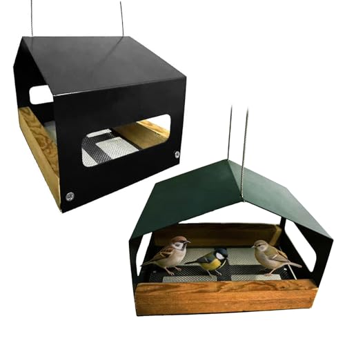 Mangeoire permanente oiseaux en fer forgé durable pour extérieur - 3