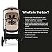 Bugaboo Kangaroo All-Terrain Single-to-Double Tandem Stroller for Infant and Toddler, for Up to Three Kids, XL Wheels, One-Hand Operation, Large Bassinet, XL Underseat Storage (Desert Taupe)