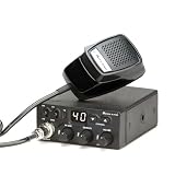 Midland M Zero Plus CB Radio Émetteur Récepteur pour Véhicule 40 canaux AM/FM, avec Microphone 4 Pin, 2 Bandes, Squelch et Contrôle de Gain Rf