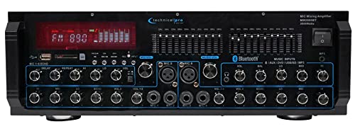 Rockville Karaoke Machine System W/ Pair 10" Speakers+Bluetooth Mixer Amp+Mics #TOP6