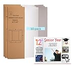 PJ Goods 10 Pcs White Folding Tri Fold Poster Board 91cmx121 (36" x 48) for Science Fair Presentation Displays, School Projects, Business Displays, 4H, Sports, Graduations, Foldable and easy to carry.