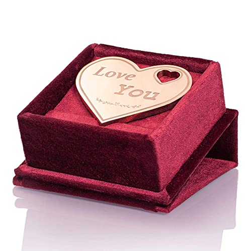 MedniyVek Eternal Copper Heart - Romantic Gift for Her, Love You Gift for Her, Gift for Wife Romantic, Wedding Anniversary, Valentine Day, Anniversary Present, Copper Gift for Her