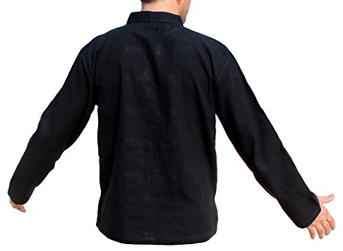 RaanPahMuang Thick Muang Cotton Chinese Jacket Shirt Mandarin Frog Button Front3