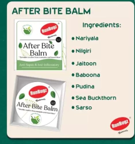 Image of 100% Natural After-Bite Balm for Kids Gives relief from Rashes, Mosquito & insect Bites, 100% Ayurvedic, Antiseptic & Anti-inflammatory, 25g Naturals After Bite balm