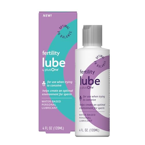 plusOne Fertility Lube - Sperm-Friendly Personal Lubricant, 4 fl oz