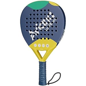 Padel Racket Rough Carbon Fiber Surface and EVA Memory Flex Foam Core, La Vibora Pala de Padel Tennis is an Ideal Paddle Racket for Beginner & Professional Players