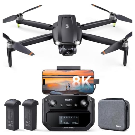 Ruko F11GIM2 Drone with Camera for Adults 4K, 3-Axis Gimbal+EIS, 9800ft Long Range, 84 Min Flight Time, 3 Batteries, GPS Auto Return Home, Follow Me, Waypoint, Point of Interest