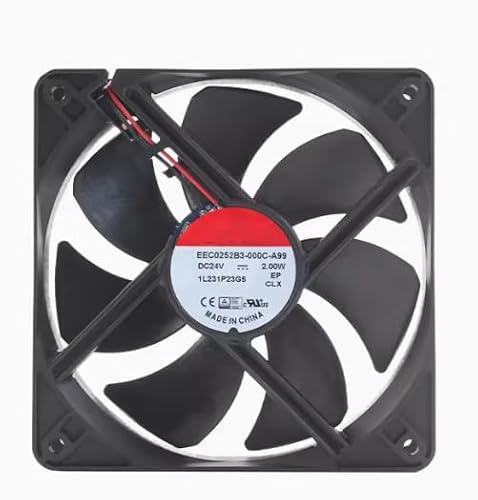 LMNCBVYA EEC0252B3-000C-A99 DC 24V 2W 120mm Silent Fan - 2-Wire Inverter Design for Efficient